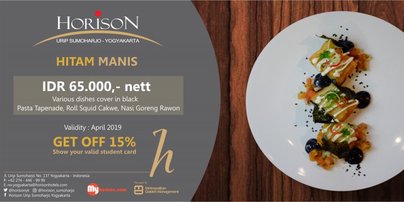 Horison  Urip  Sumoharjo  Menyuguhkan  Promo Hitam Manis