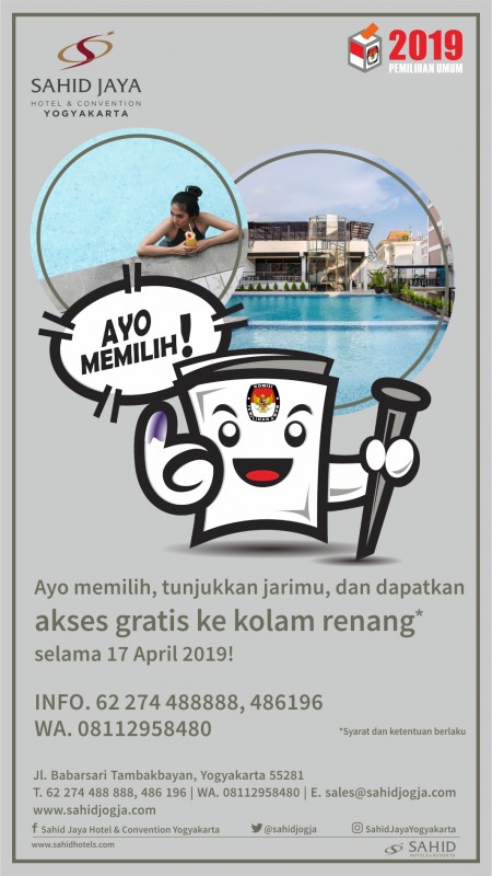 Ayo Nyoblos Dan Berenang Gratis Di Sahid Jaya Yogyakarta
