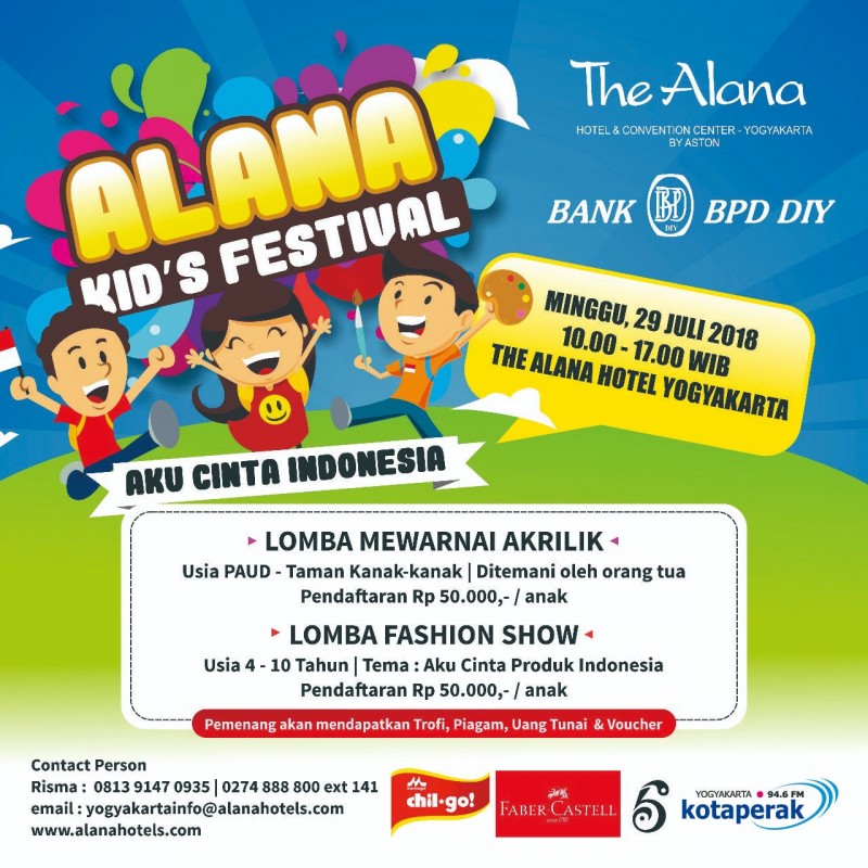 Alana Hotel Yogyakarta Peringati Hari Anak Gelar Alana Kids Festival