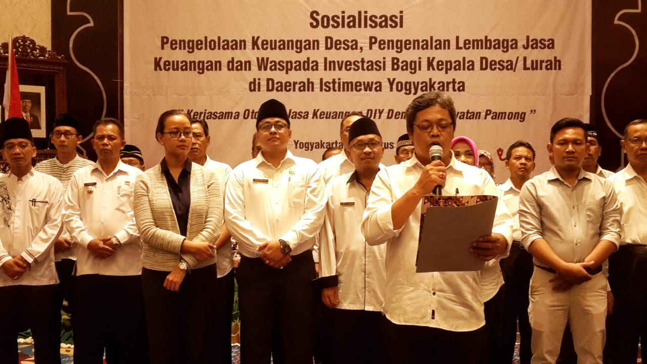 OJK DIY Gelar Sosialisasi Pengelolaan Keuangan Desa Bagi Kepala Desa/ Lurah Di Wilayah DIY