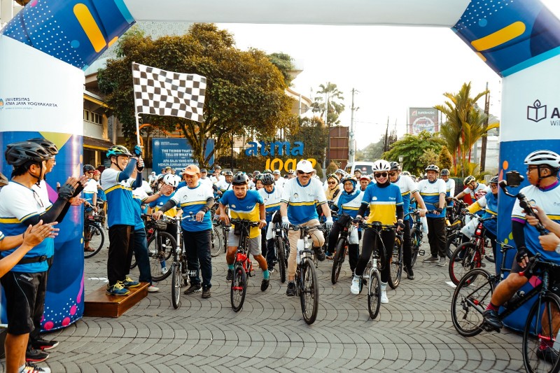 UAJY Jadi Tuan Rumah Gowes Bersama APTISI Wilayah V DIY
