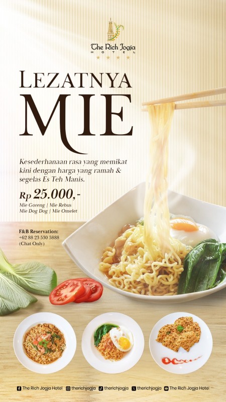 The Rich Jogja Hotel Luncurkan Promo “Lezatnya Mie”
